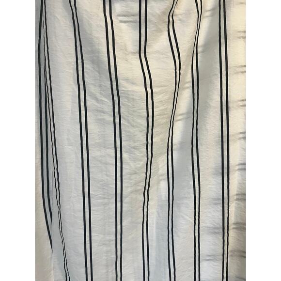 Summersalt Womens XL 1X 2X Easy Breezy Voile Sarong Cover White w/Black Stripes - Picture 6 of 8
